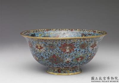 图片[2]-Bowl with a playing-lion illustration in cloisonne enamels, Early to middle, Ming dynasty, 16th century-China Archive